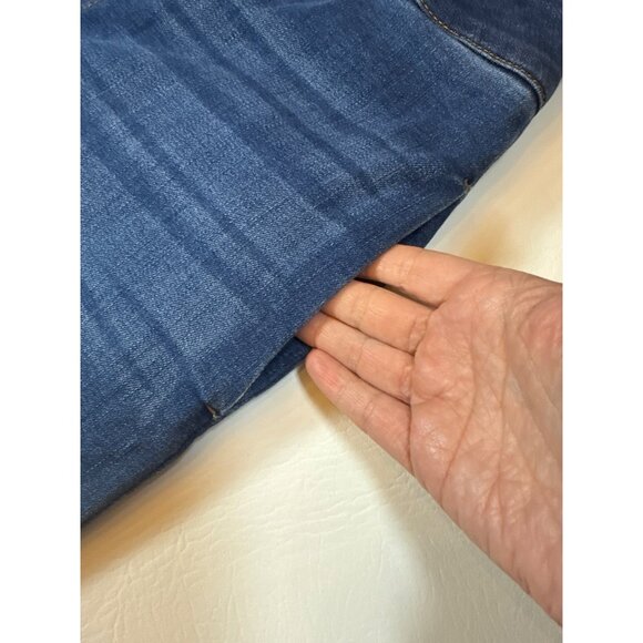 Oat Classic High-Waisted Wide-Leg Denim Jeans great stretch (bin DD200) - Picture 3 of 9